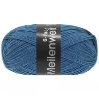 Lana Grossa - Meilenweit 6-fach 150g Unito 9675 azurblau